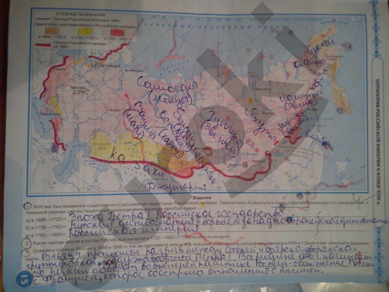 Контурная карта 8 класс история история нового времени Тороп
