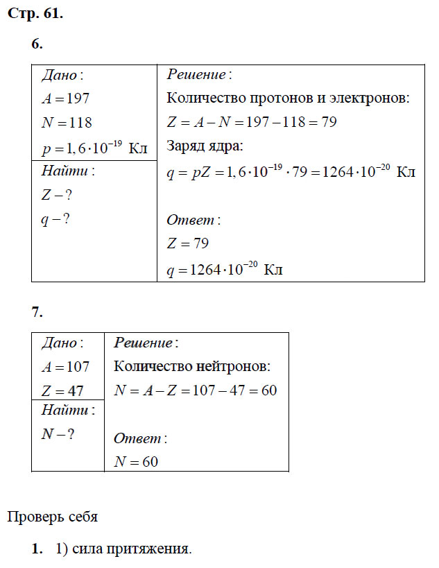 гдз 8 класс рабочая тетрадь страница 61 физика Касьянов, Дмитриева - Дрофа