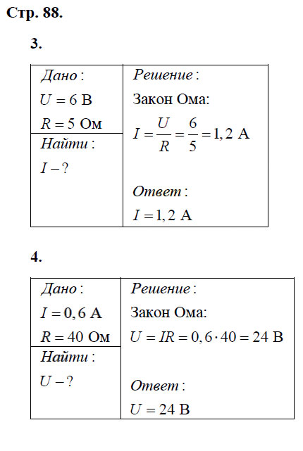 гдз 8 класс рабочая тетрадь страница 88 физика Касьянов, Дмитриева - Дрофа