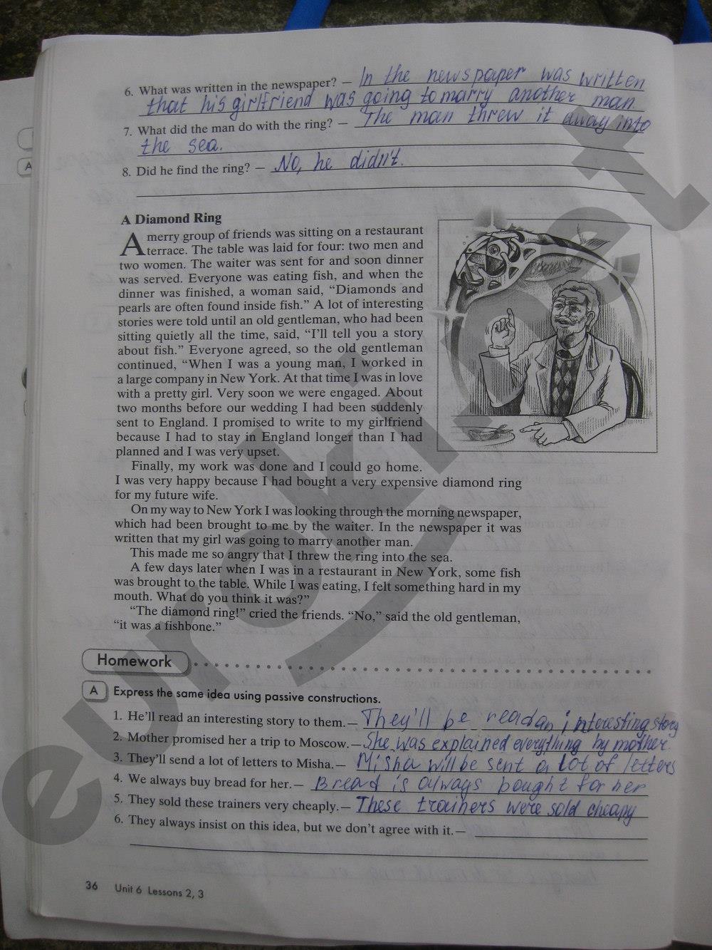 гдз 8 класс рабочая тетрадь часть 2 страница 36 английский язык Кауфман