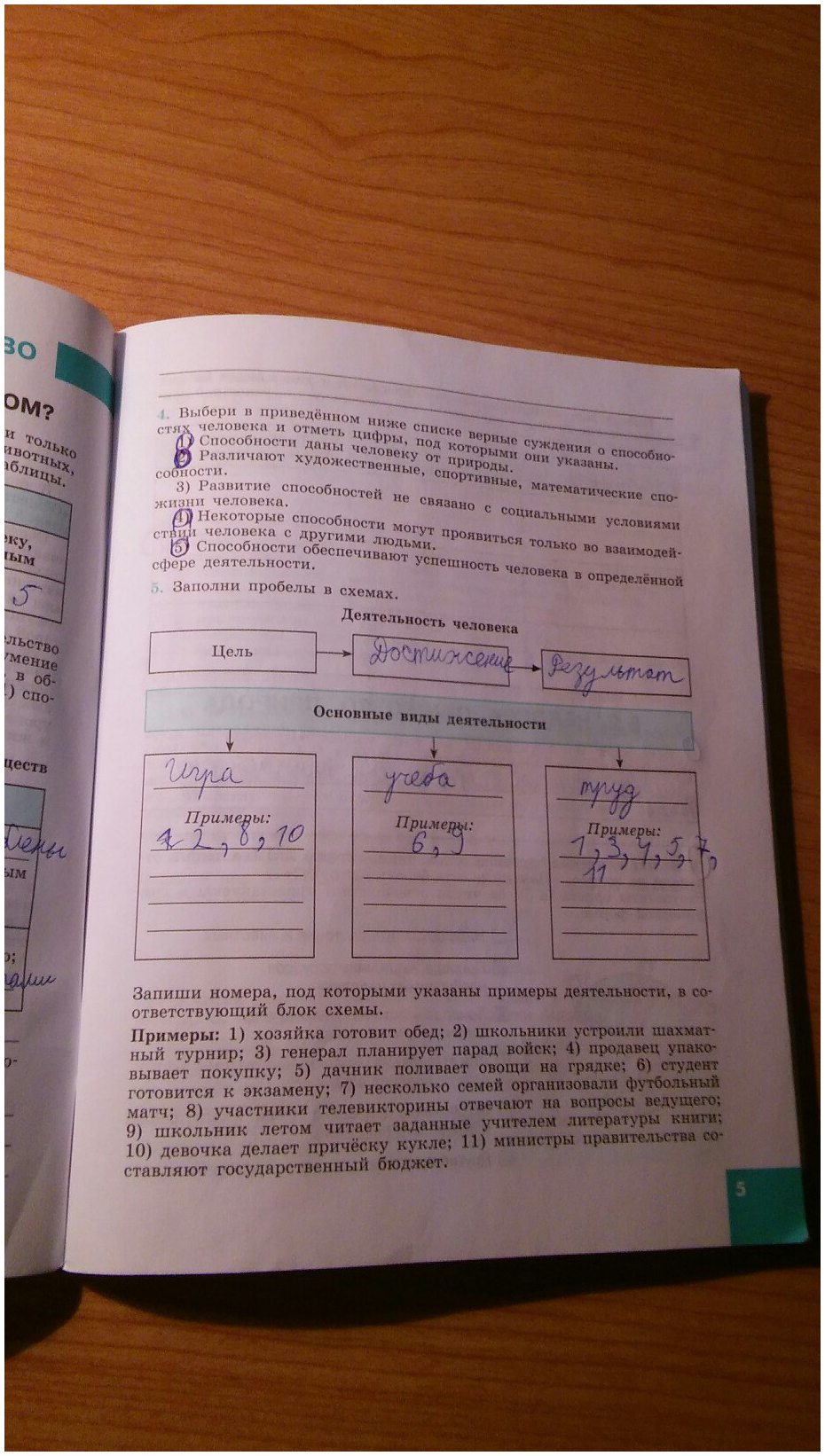 гдз 8 класс рабочая тетрадь страница 5 обществознание Котова, Лискова