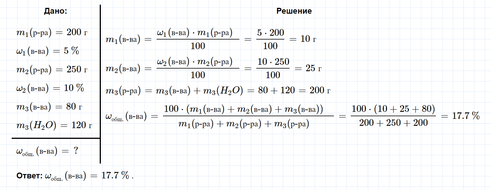 гдз 8 класс номер 3-36 химия Кузнецова, Левкин задачник глава 3