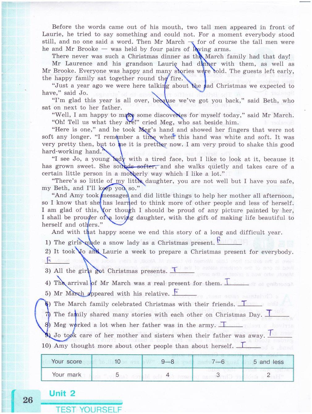 гдз 8 класс рабочая тетрадь страница 26 английский язык Кузовлев, Лапа