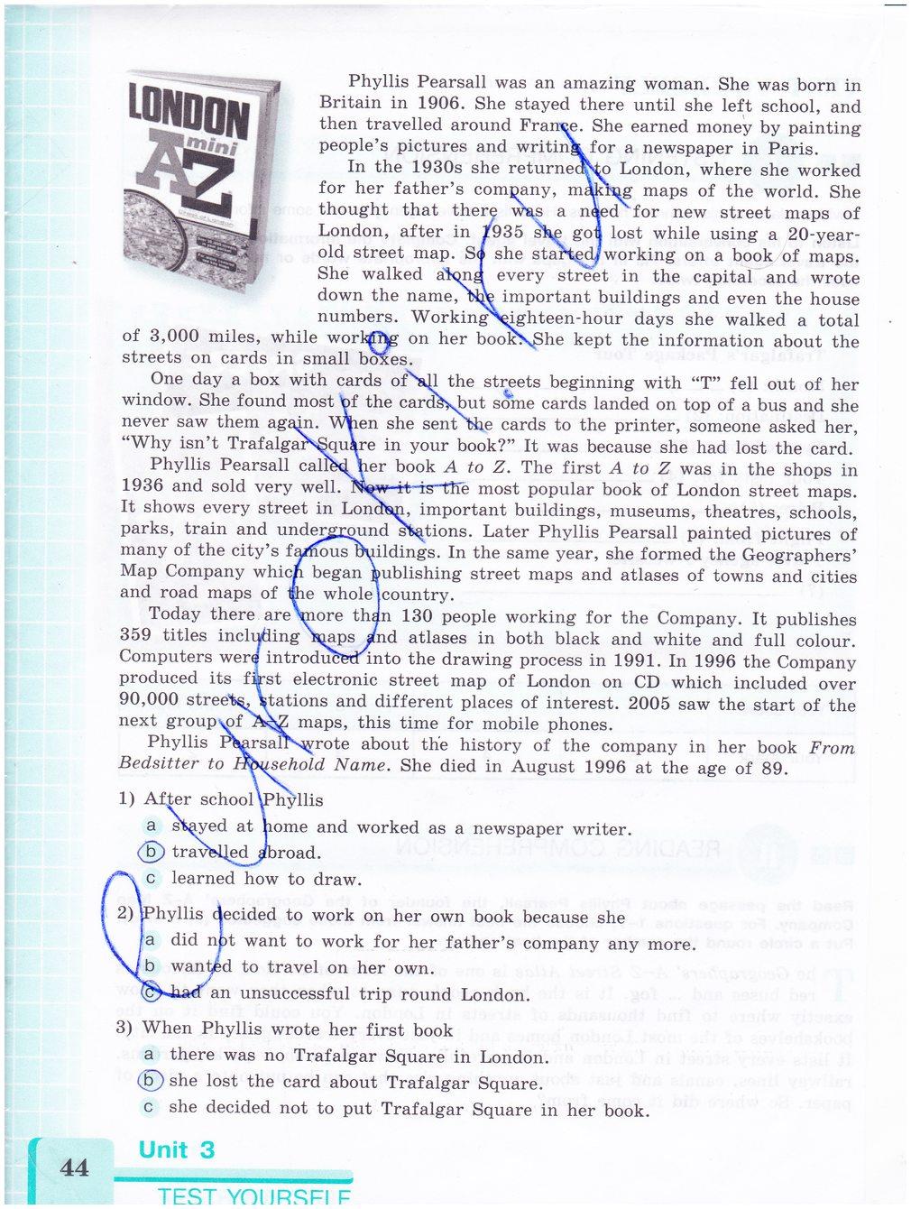гдз 8 класс рабочая тетрадь страница 44 английский язык Кузовлев, Лапа