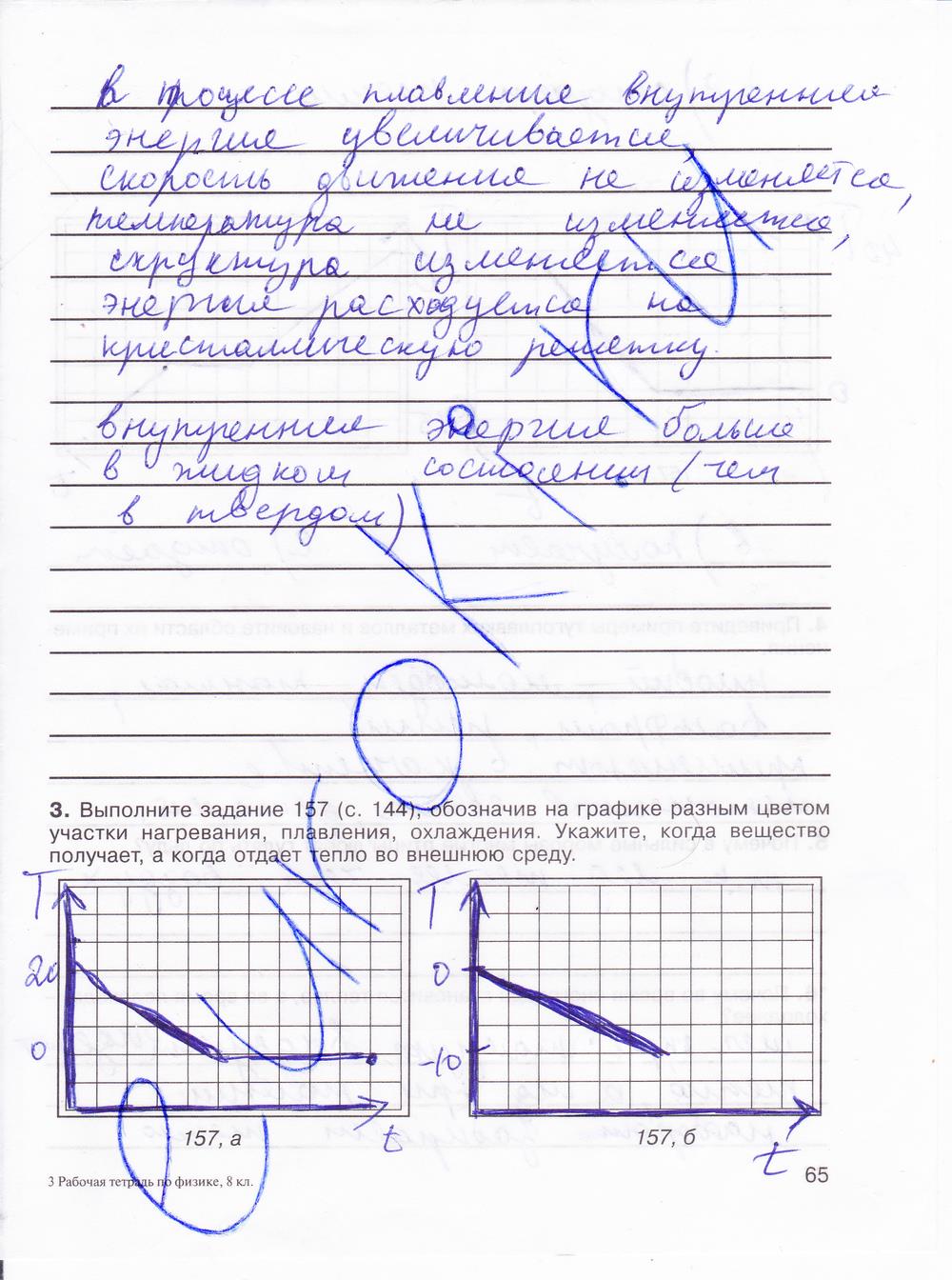 гдз 8 класс рабочая тетрадь страница 65 физика Мартынова, Иванова, Воронина