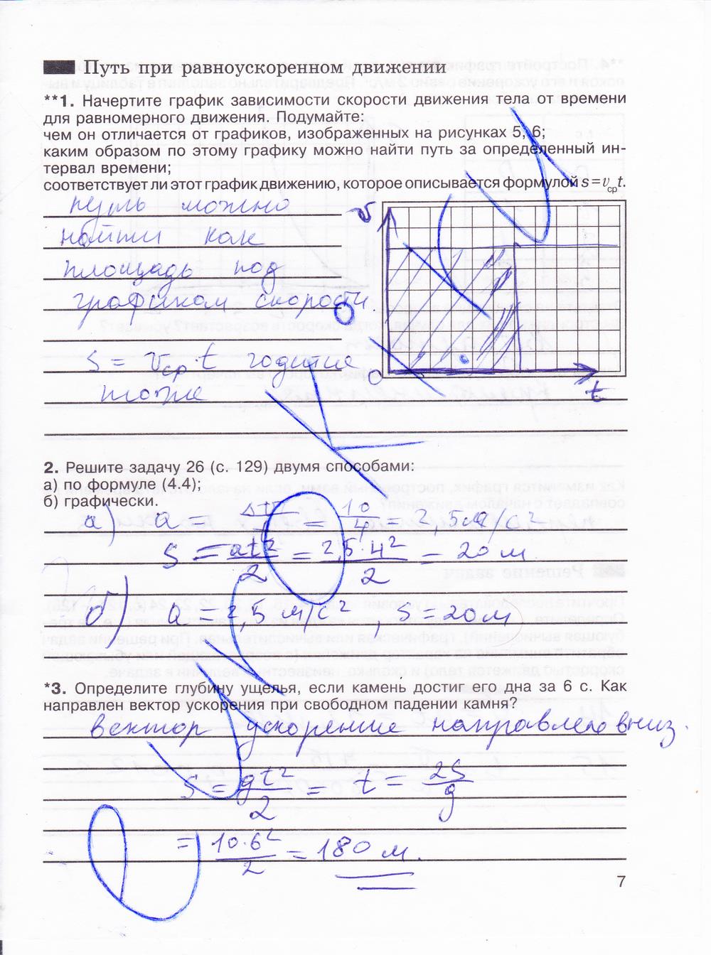 гдз 8 класс рабочая тетрадь страница 7 физика Мартынова, Иванова, Воронина