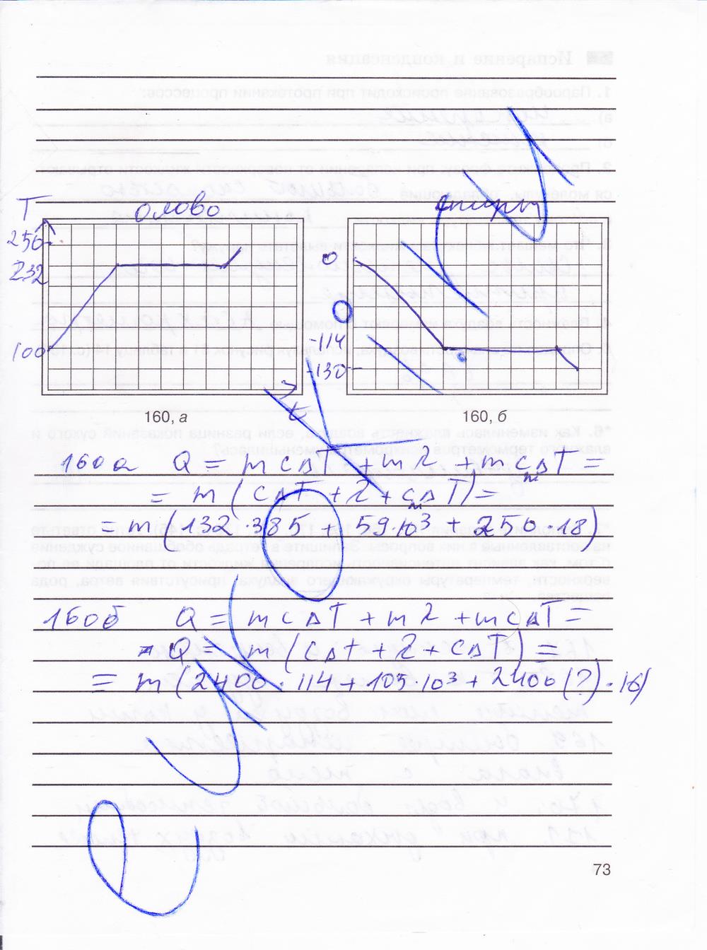 гдз 8 класс рабочая тетрадь страница 73 физика Мартынова, Иванова, Воронина