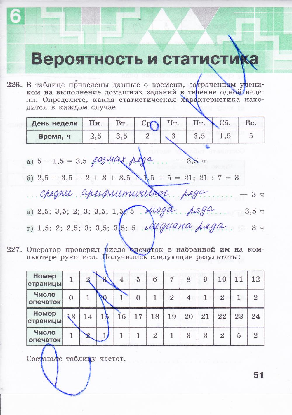 гдз 8 класс рабочая тетрадь часть 2 страница 51 алгебра Минаева, Рослова