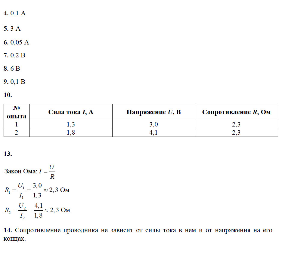 гдз 8 класс тетрадь для лабораторных работ страница 20 физика Минькова, Иванова