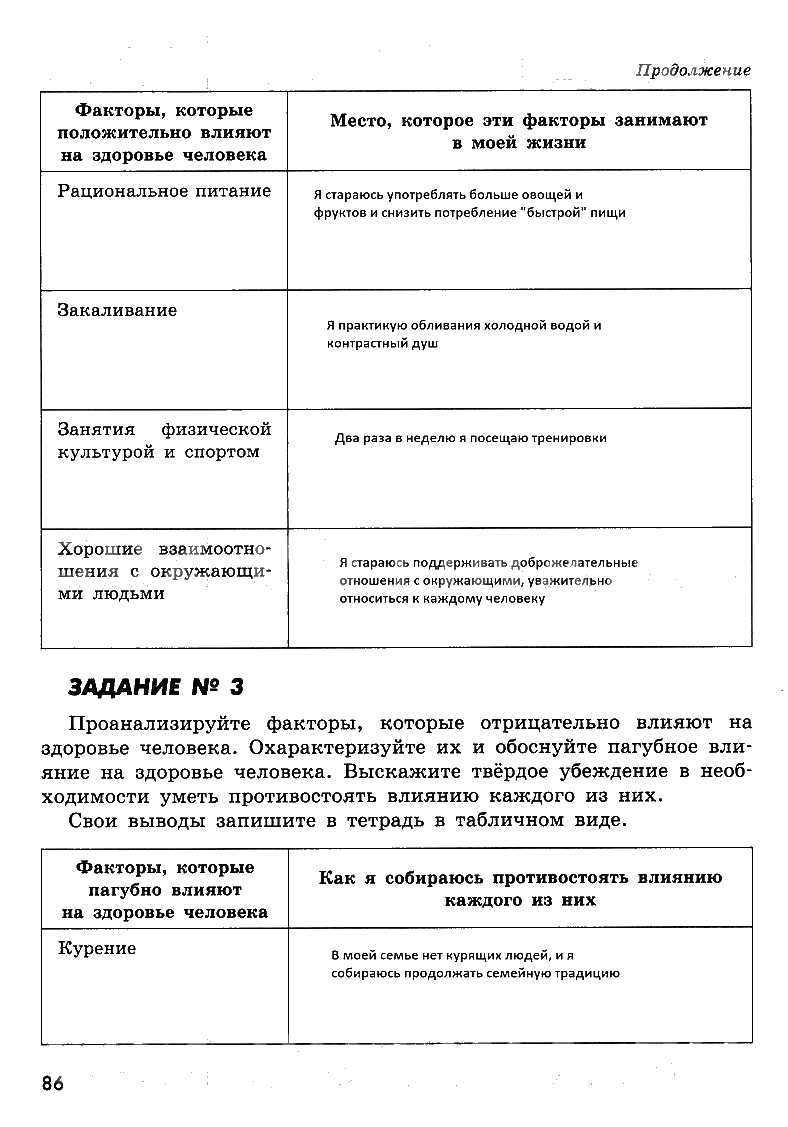 гдз 8 класс рабочая тетрадь страница 86 ОБЖ Смирнов, Хренников, Маслов