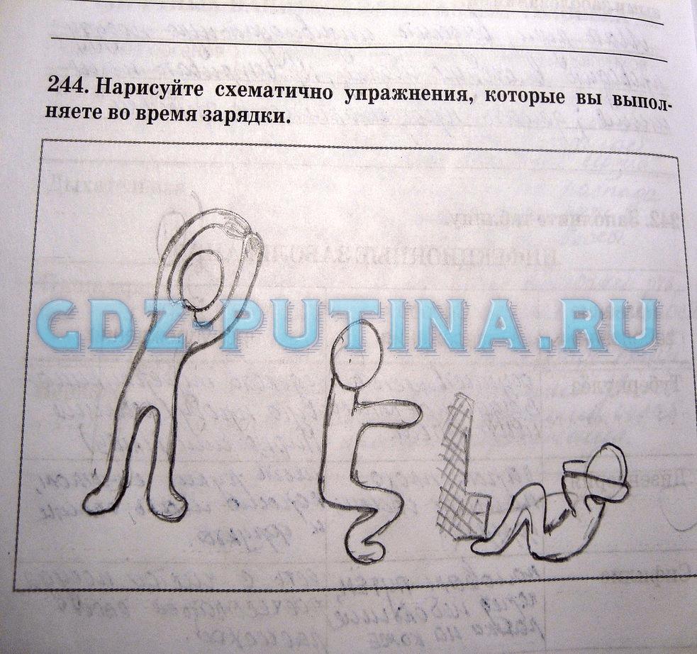 гдз 8 класс рабочая тетрадь задание 244 биология Сонин, Агафонова