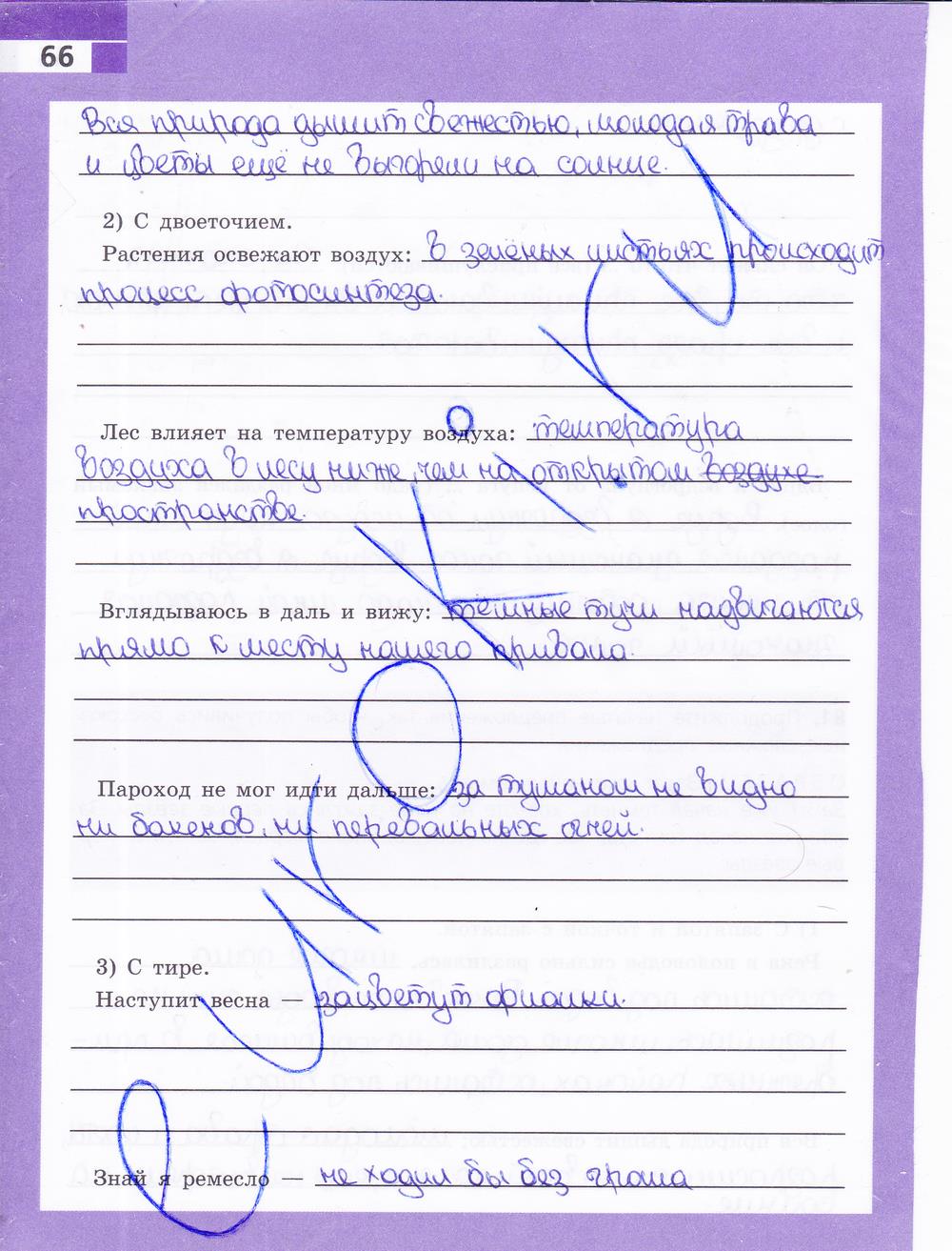 гдз 9 класс рабочая тетрадь страница 66 русский язык Ефремова