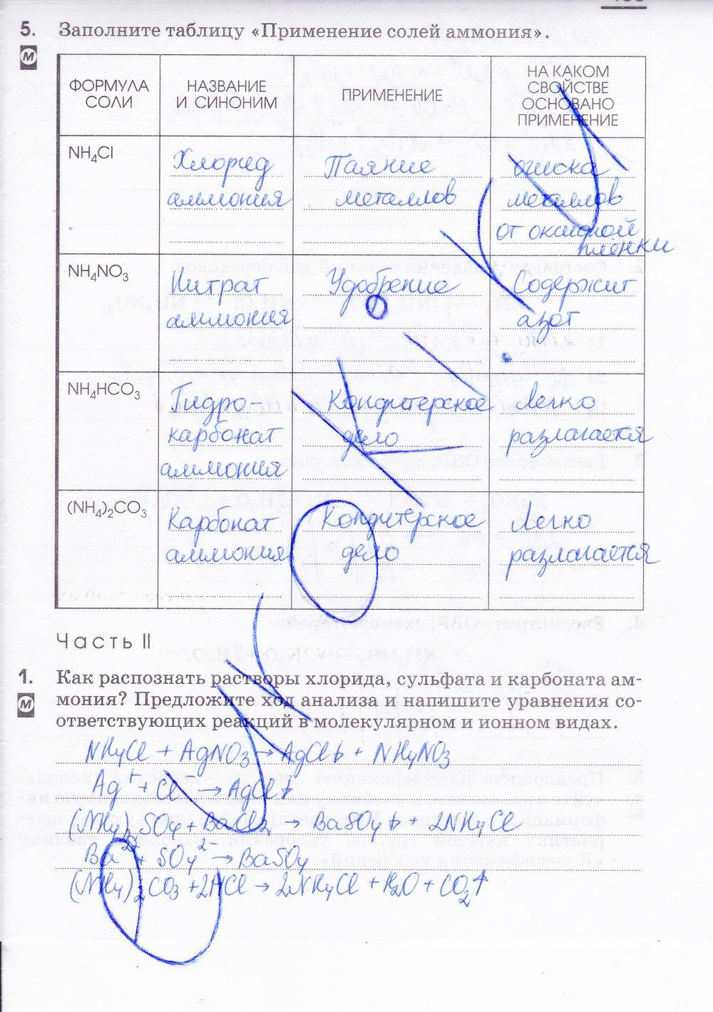 гдз 9 класс рабочая тетрадь страница 155 химия Габриелян, Сладков