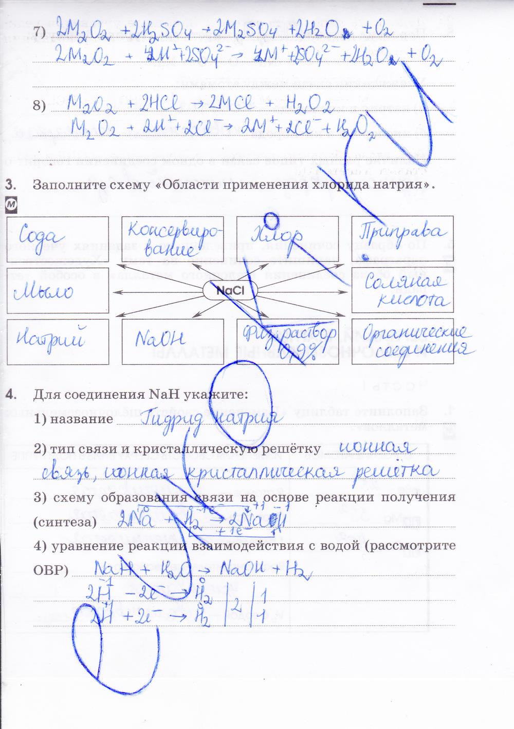 гдз 9 класс рабочая тетрадь страница 69 химия Габриелян, Сладков
