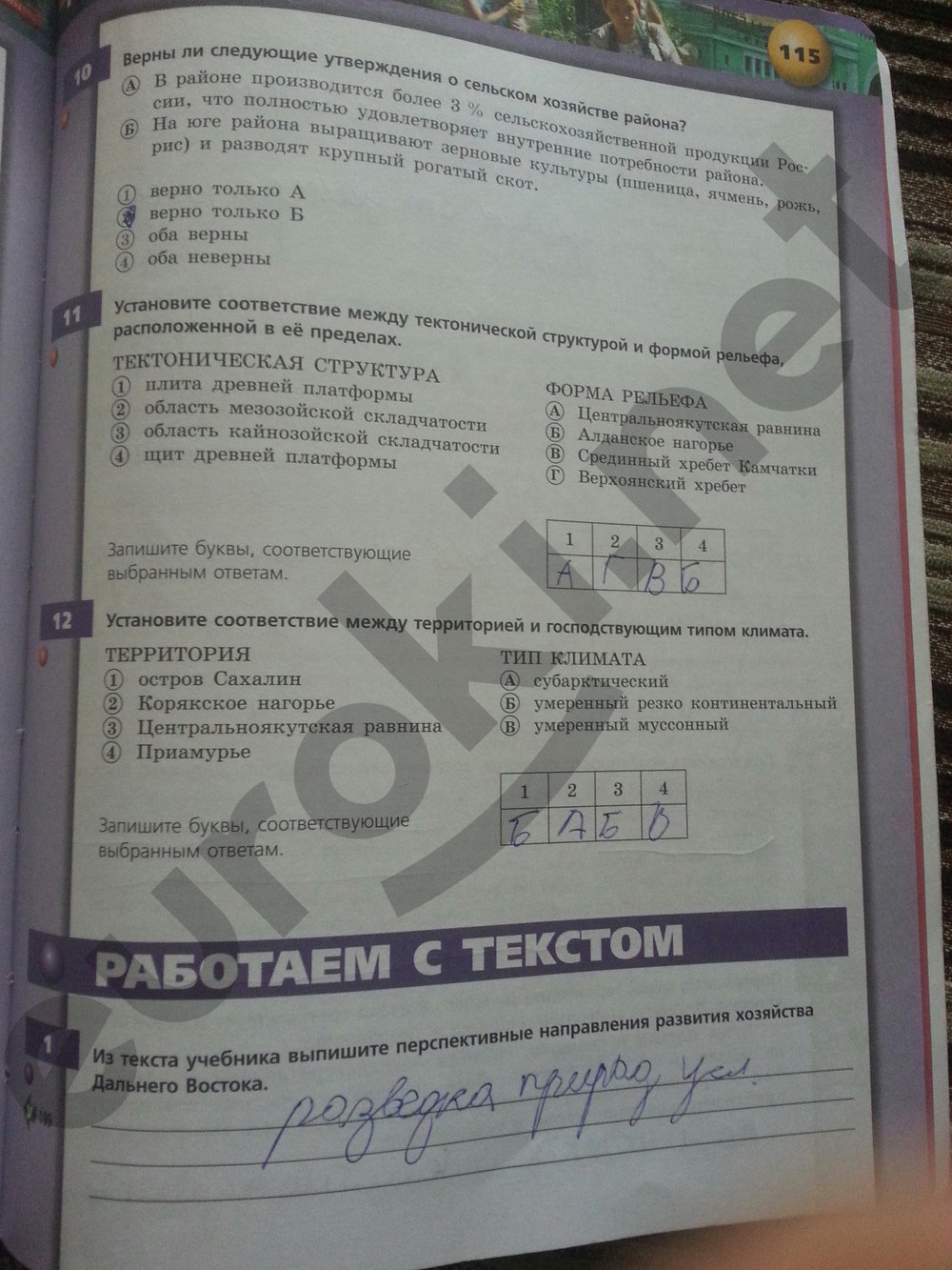 гдз 9 класс тетрадь-тренажер страница 115 география Ходова, Ольховая