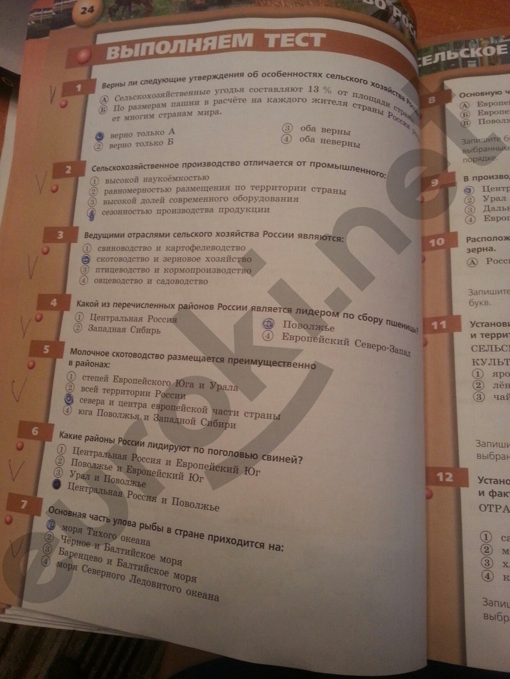 гдз 9 класс тетрадь-тренажер страница 24 география Ходова, Ольховая