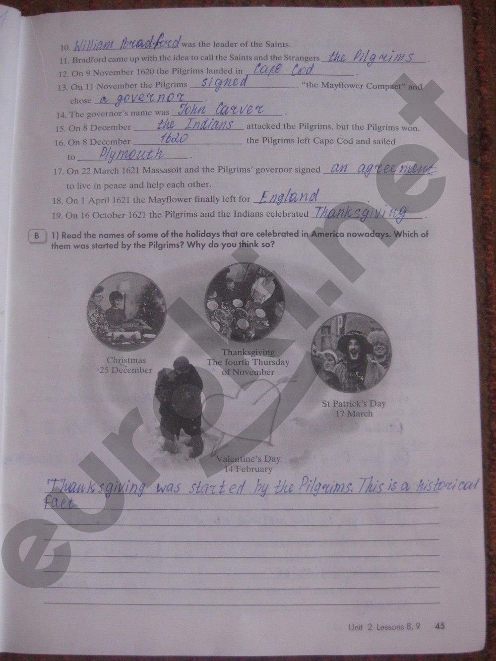 гдз 9 класс рабочая тетрадь часть 1 страница 45 английский язык Кауфман