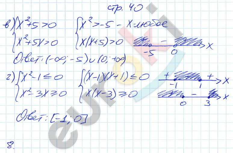 гдз 9 класс рабочая тетрадь страница 40 алгебра Ключникова, Комиссарова