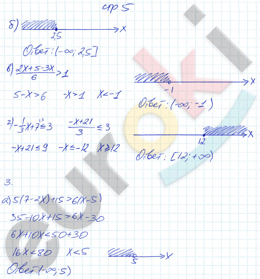 гдз 9 класс рабочая тетрадь страница 5 алгебра Ключникова, Комиссарова
