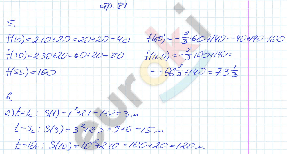 гдз 9 класс рабочая тетрадь страница 81 алгебра Ключникова, Комиссарова