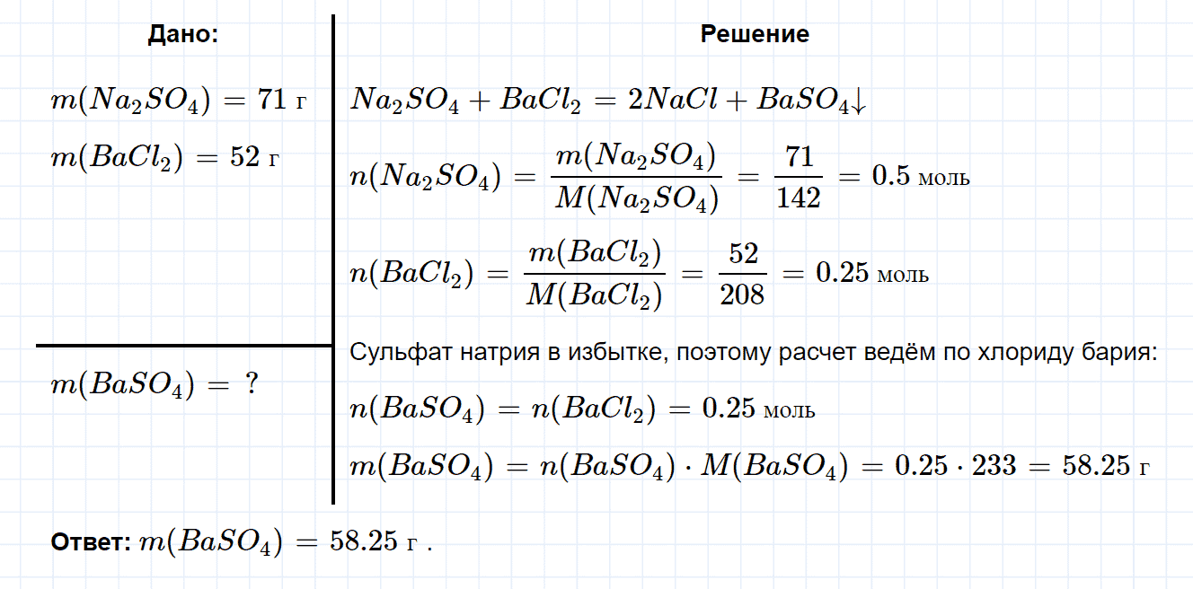 гдз 9 класс номер 3-91 химия Кузнецова, Левкин задачник глава 3