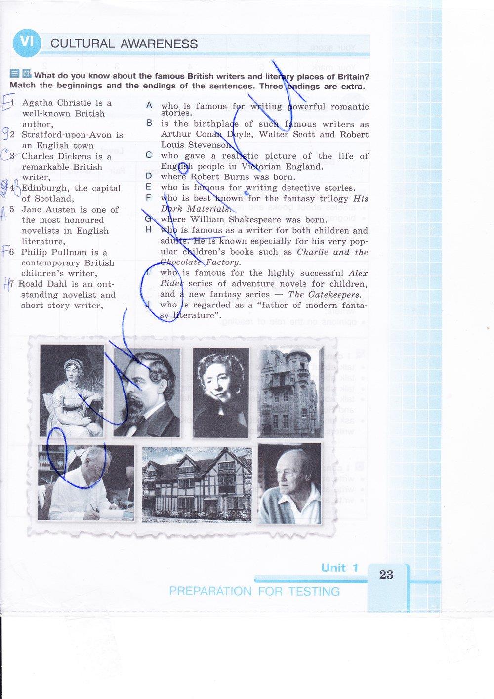 гдз 9 класс рабочая тетрадь страница 23 английский язык Кузовлев, Лапа