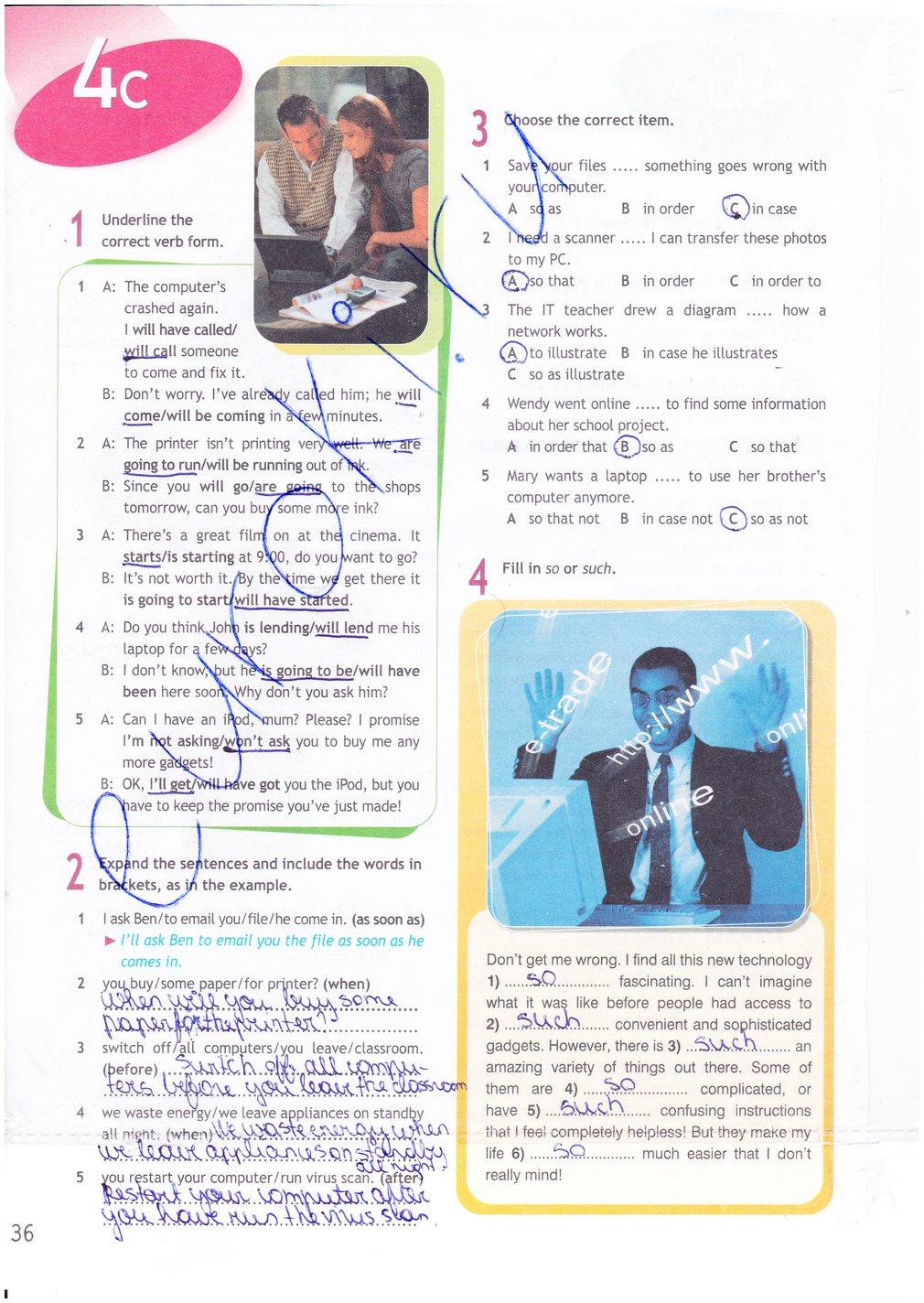 гдз 9 класс рабочая тетрадь страница 36 английский язык Ваулина, Дули