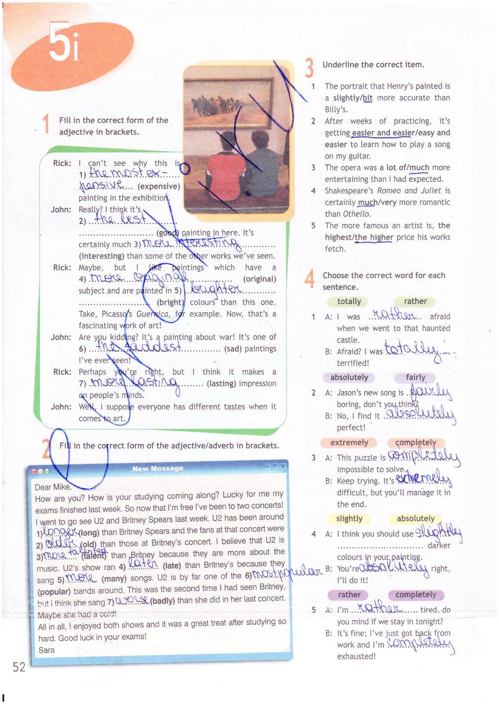 гдз 9 класс рабочая тетрадь страница 52 английский язык Ваулина, Дули