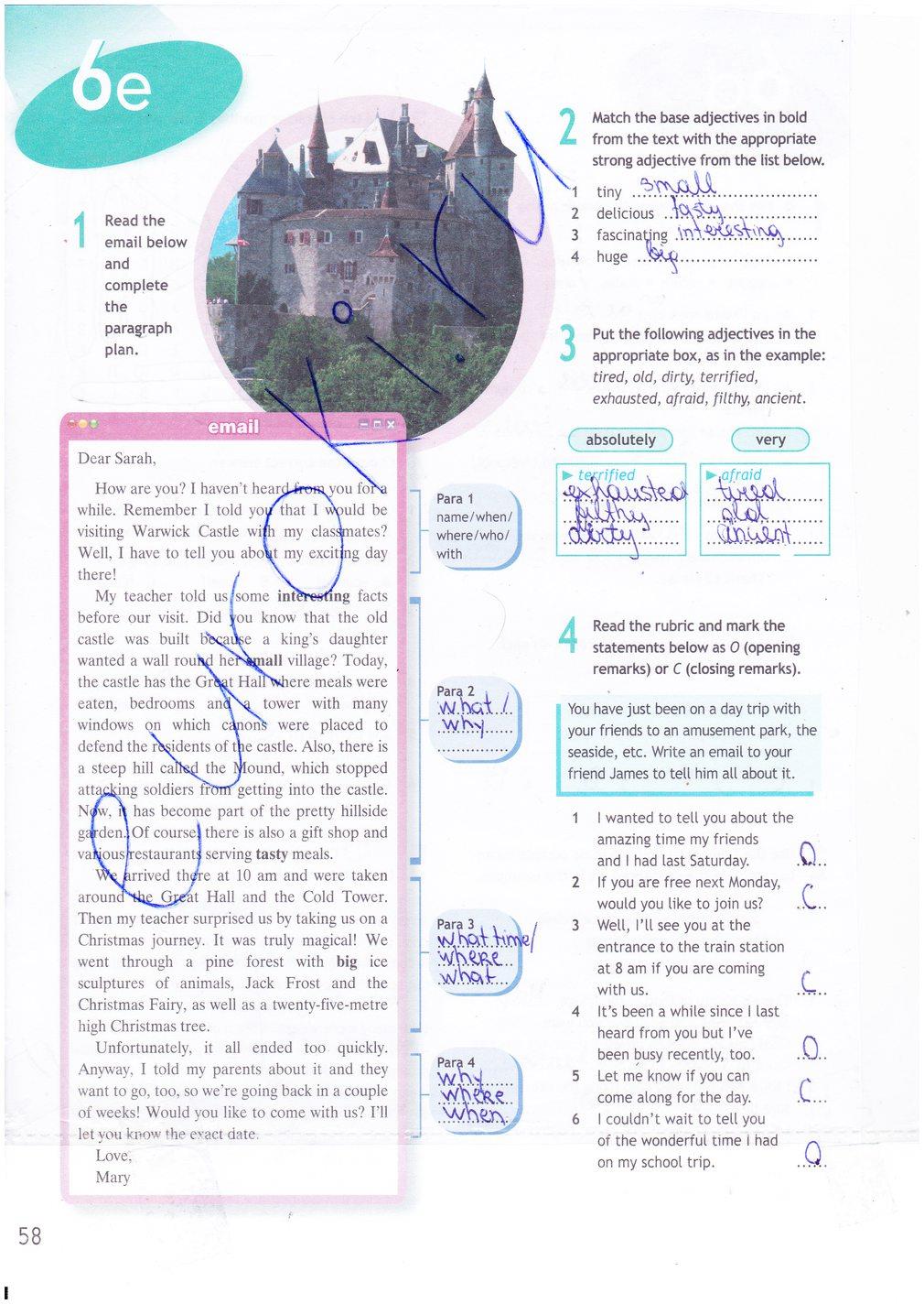 гдз 9 класс рабочая тетрадь страница 58 английский язык Ваулина, Дули
