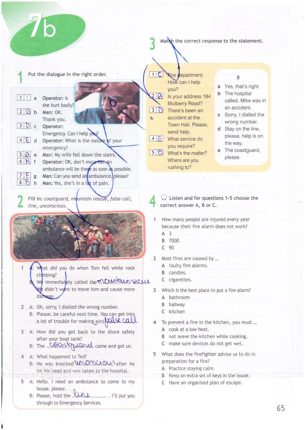 гдз 9 класс рабочая тетрадь страница 65 английский язык Ваулина, Дули