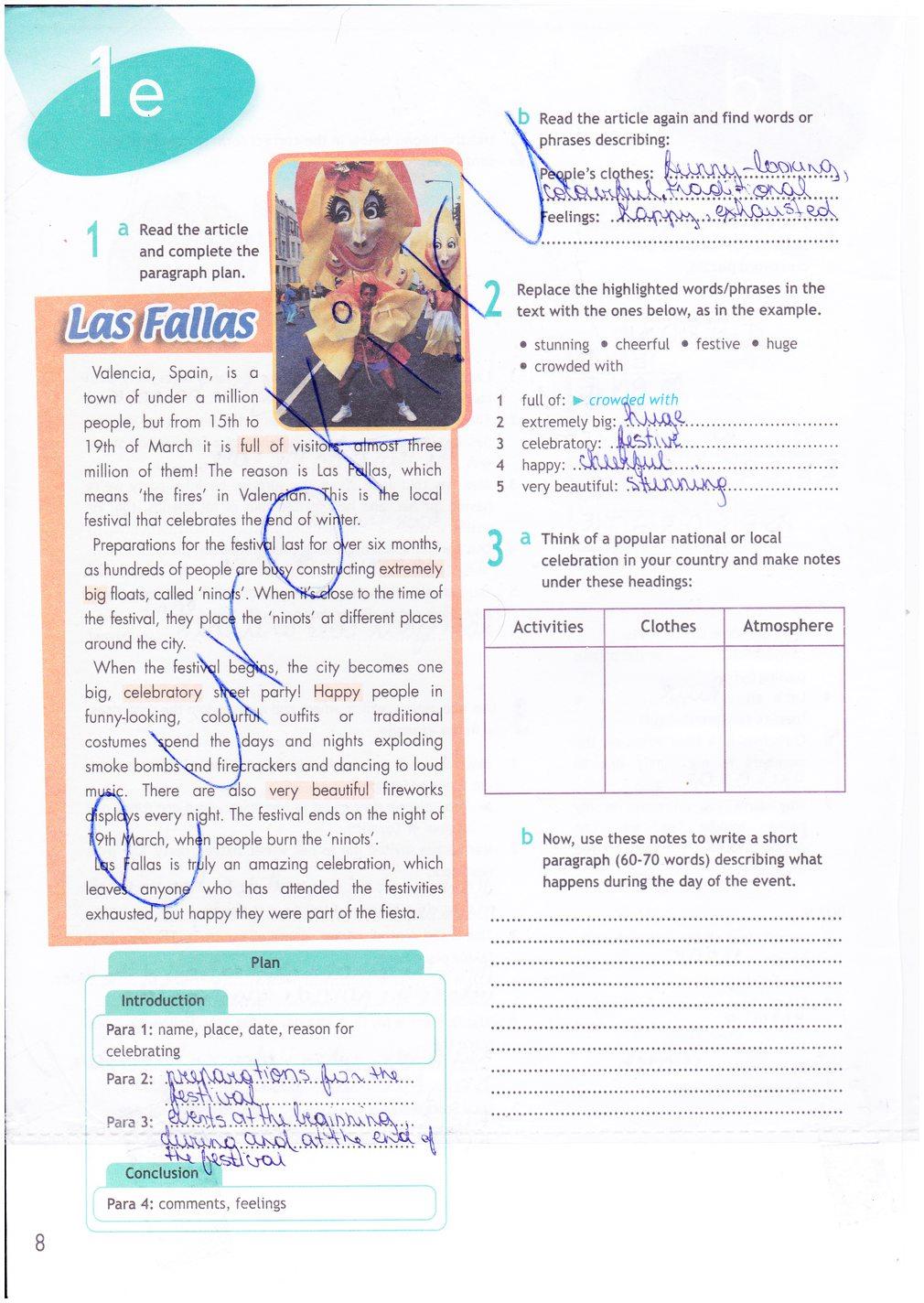 гдз 9 класс рабочая тетрадь страница 8 английский язык Ваулина, Дули